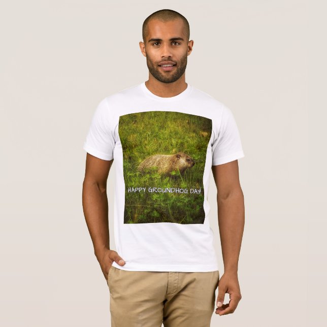 Joyeux Jour de la Marmotte ! T-shirt (Devant entier)