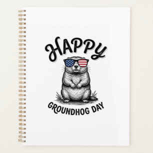 Joyeux jour de la marmotte vintage gravure concept