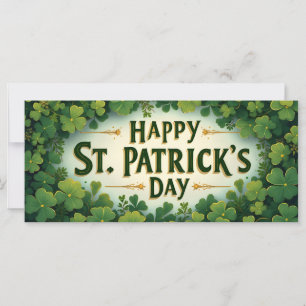 Joyeux jour de la Saint-Patrick Art de trèfle