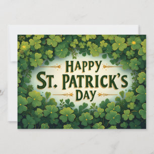 Joyeux jour de la Saint-Patrick Art de trèfle