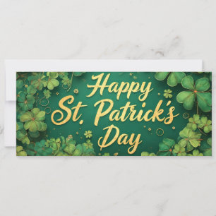 Joyeux jour de la Saint-Patrick, motif de trèfle