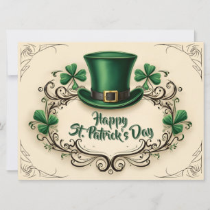 Joyeux jour de la Saint-Patrick, motif de trèfle