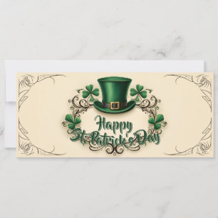 Joyeux jour de la Saint-Patrick motif de trèfle