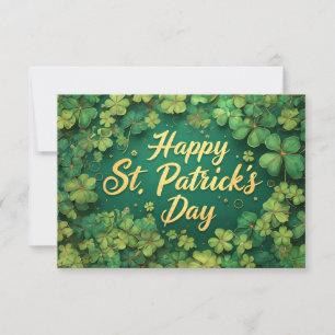 Joyeux jour de la Saint-Patrick motif trèfle