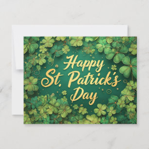 Joyeux jour de la Saint-Patrick motif trèfle