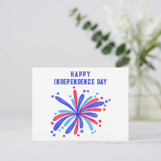 Joyeux Jour de l'Indépendance - Carte postale du 4 (Debout devant)