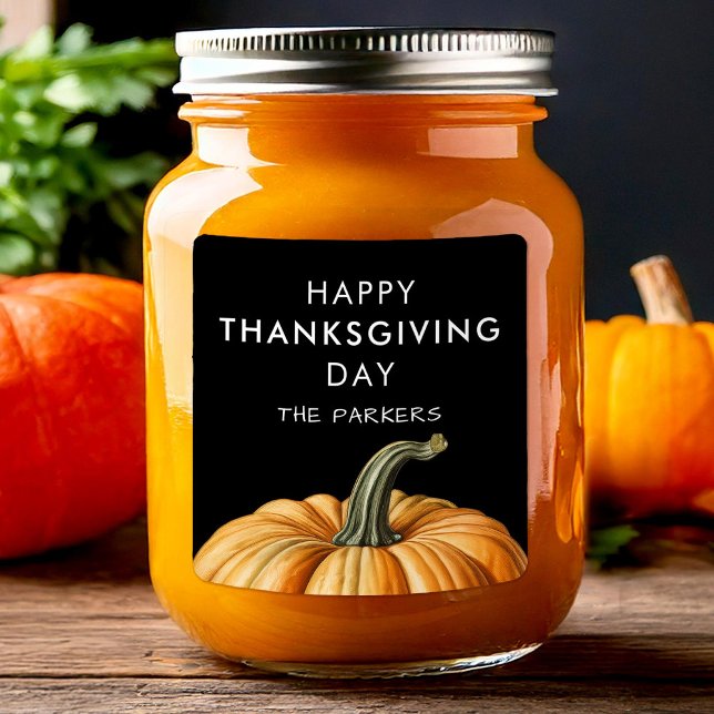 Joyeux jour de Thanksgiving Autocollant avec citro (Créateur téléchargé)