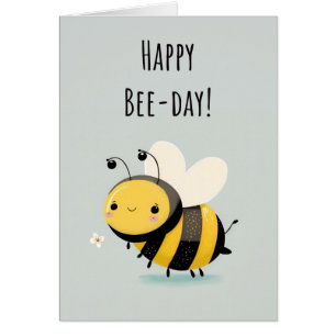 Joyeux Jour des abeilles   Carte d'anniversaire de