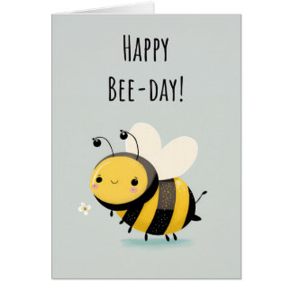 Joyeux Jour des abeilles | Carte d'anniversaire de