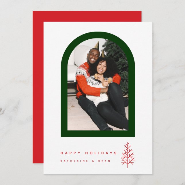 JOYEUX JOURS DE VACANCES Ajouter Votre Photo (Devant / Derrière)