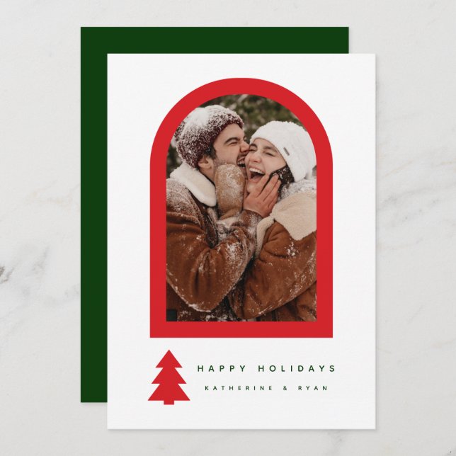 JOYEUX JOURS DE VACANCES Ajouter Votre Photo (Devant / Derrière)