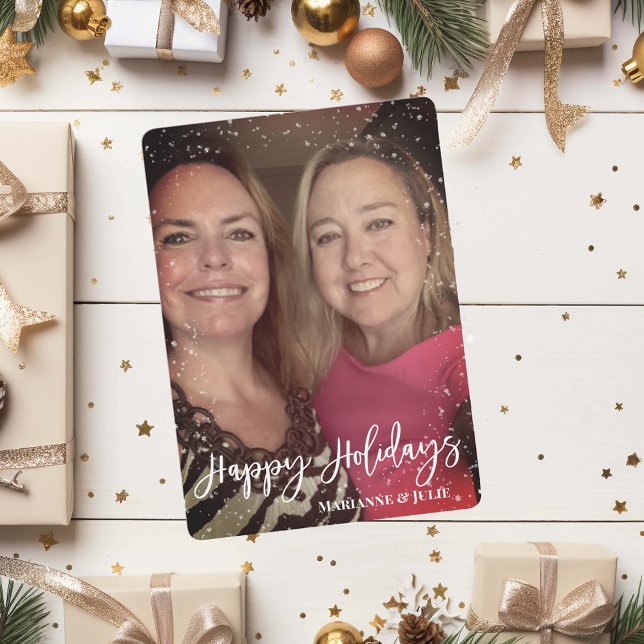 Joyeux Jours de vacances Script Modèle photo cadre (Créateur téléchargé)