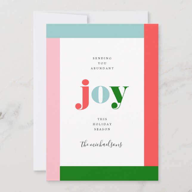 JOYEUX JOURS FÉRIÉS | Vous Souhaitez Joie (Devant)