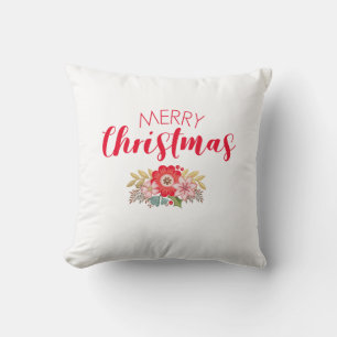 Joyeux Joyeux Noël Festif Oreiller