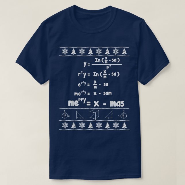 Joyeux = Joyeux Noël moche Sweat Math  (Design devant)