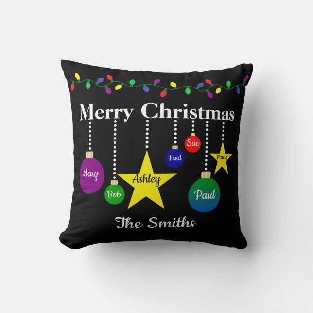 Joyeux Joyeux Oreiller de Noël (Recto)