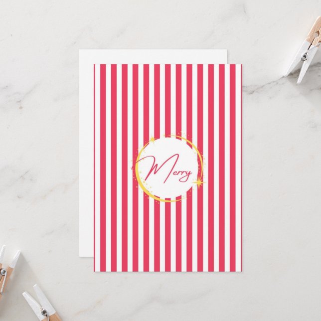 Joyeux Joyeux Rouge et Blanc rayé (Devant/Arrière en situation)