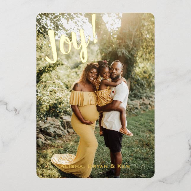 Joyeux Joyeux Vacances 2 Photo Vertical Custom (Recto)