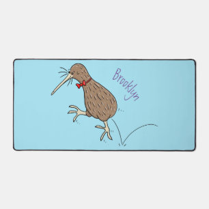 Joyeux kiwi de saut avec dessin de cravate arc