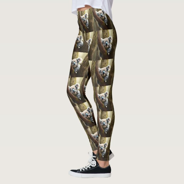 Joyeux Koala Australien En Arbre, Leggings (Gauche)