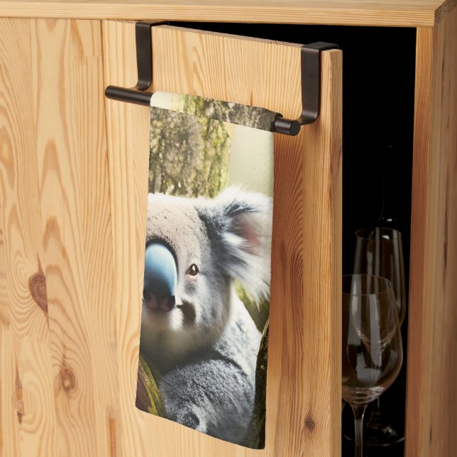 Joyeux Koala Australien En Arbre, Serviette De Pla (Pliage en tiers)