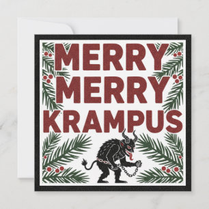Joyeux Krampus Drôle Irrespectueux Étrange Fête
