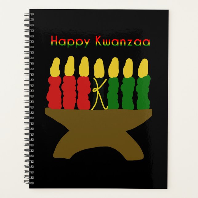 Joyeux Kwanzaa Kinara (Devant)