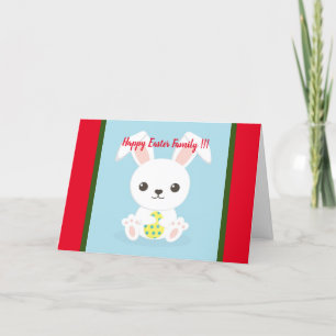 Joyeux Lapin de Pâques Cartes de fin de année flor