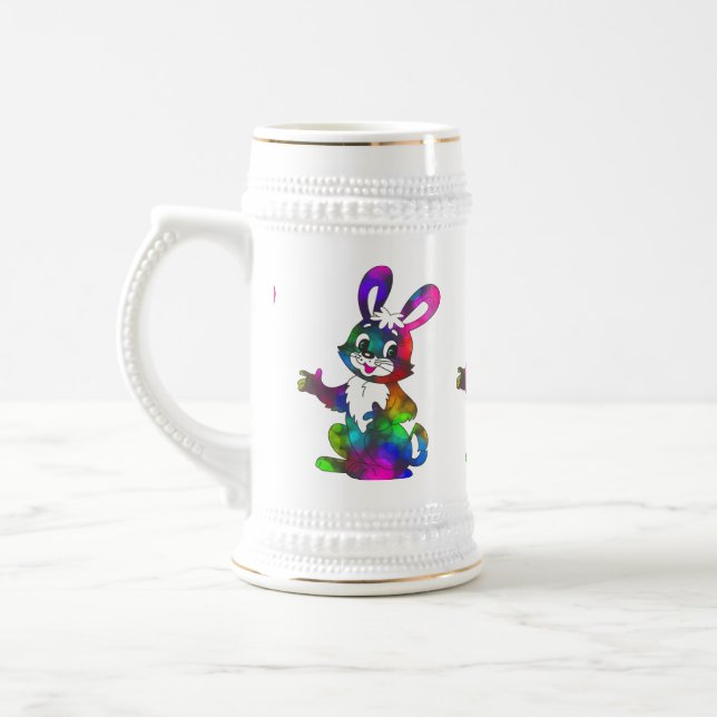 Joyeux lapin de Pâques joli Mug (Gauche)