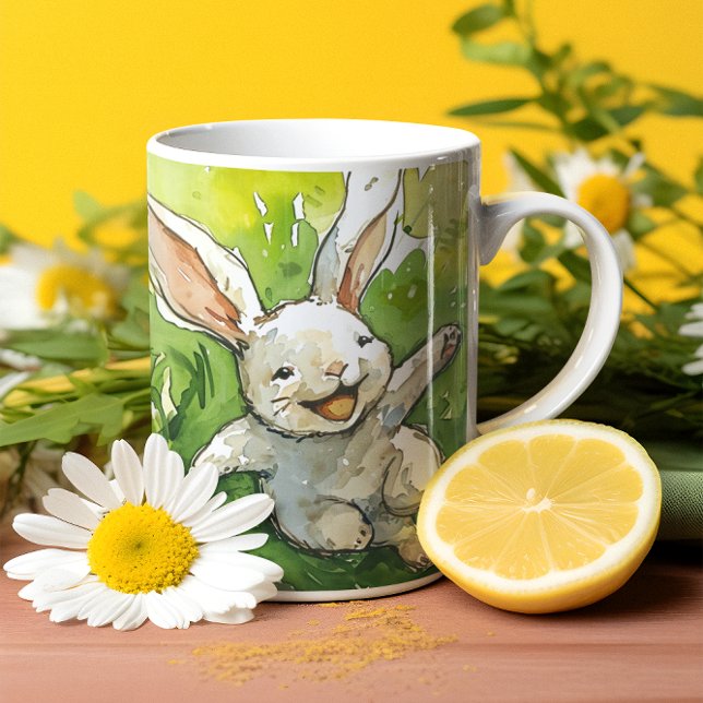 Joyeux lapin de Pâques Mug #8 (Happy Easter Bunny Mug #8)