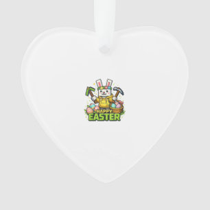 Joyeux Lapin de Pâques Œuf Gamer Jeu Vidéo Enfants