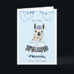 Joyeux Llamakah | Carte drôle Llama Hanoukka<br><div class="desc">Je l'appelle Yiddish la Llamakah. Il aime parfaitement le toilettage de barbe avec seulement la meilleure pomme de barbe végétalienne. Ses autres passe-temps comprennent l'échantillonnage de petits lots de chêne manischewitz vieilli, pain d'allah roulé à la main, et l'écoute d'un grand jingle alt-folk. Il n'a essayé que sufganiyot une fois,...</div>