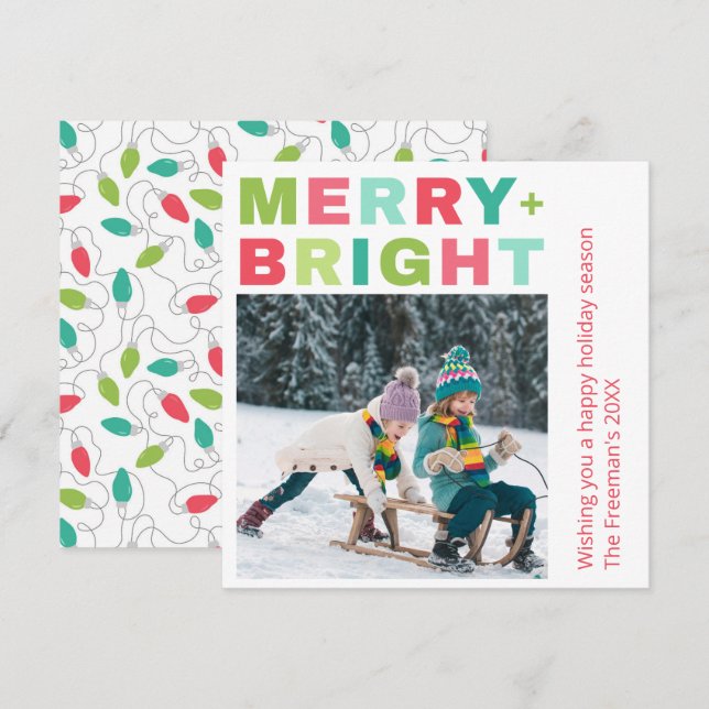 Joyeux & Lumineux Noël Coloré (Devant / Derrière)