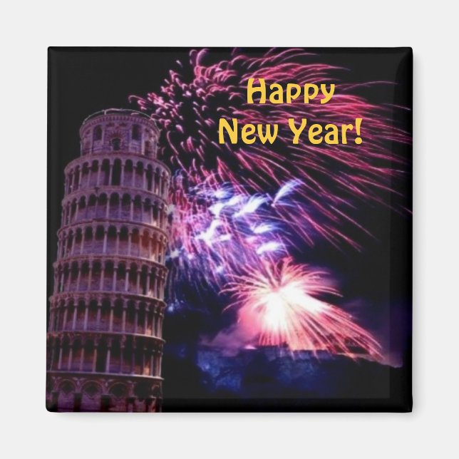 Joyeux Magnet du Nouvel An (Devant)