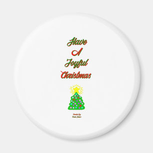Joyeux Magnet rond Noël