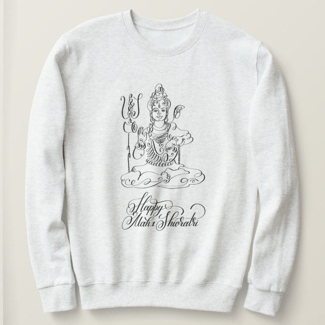 Joyeux Maha Shivratri, Sweatshirt de l'Inde (Design devant)