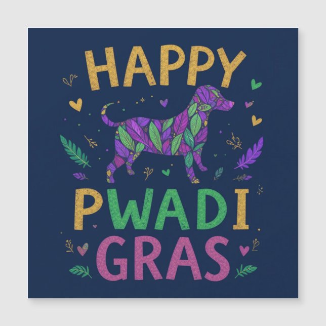 Joyeux Mardi gras à pattes (Devant)