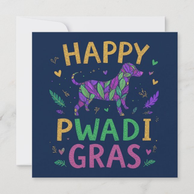 Joyeux Mardi gras de la patte (Devant)