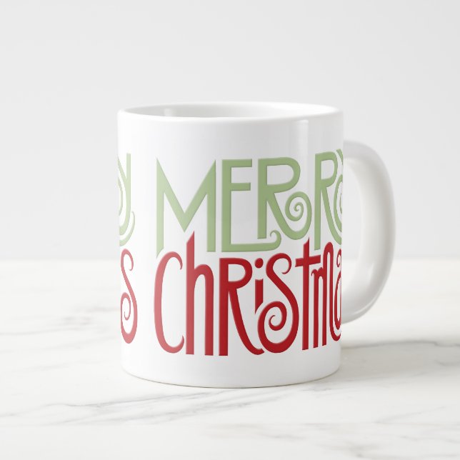 Joyeux margarita verte Jumbo Mug (Devant droit)