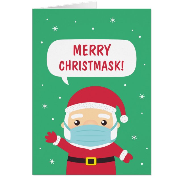 Joyeux masque de Noël, Funny Noël Père Noël 2020 (Devant)