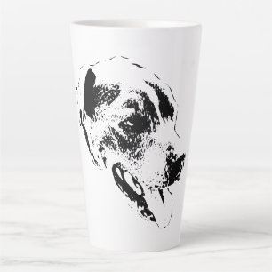 Joyeux mélange Pitbull noir et blanc Portrait Mug