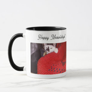 Joyeux Meowlidays Combo Tasse ,Amoureux des Chats
