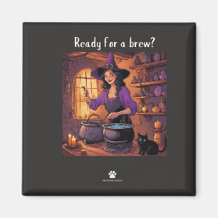 Joyeux Meowloween ! Magnet