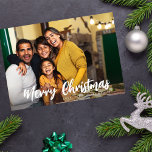Joyeux minimaliste de Noël H Photo 3<br><div class="desc">Envoyez des cartes de Noël amusantes,  chic et minimalistes avec vos Cartes de Noël Joyeuses Minimalistes H Photo 3.</div>