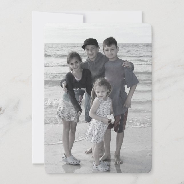 Joyeux Mistletoe carte photo de vacances double fa (Devant)