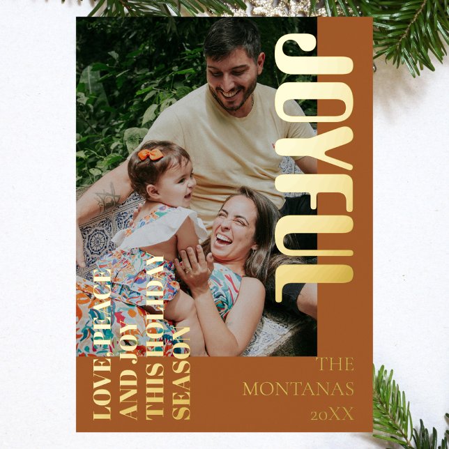 Joyeux Moderne Vacances Famille Photo Gingerbread (Créateur téléchargé)