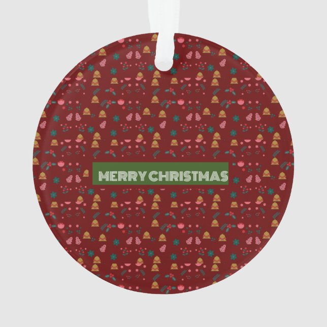 Joyeux Motif de Noël Élégant (dos)