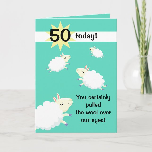 Joyeux mouton personnalisable carte d'anniversaire (Devant)