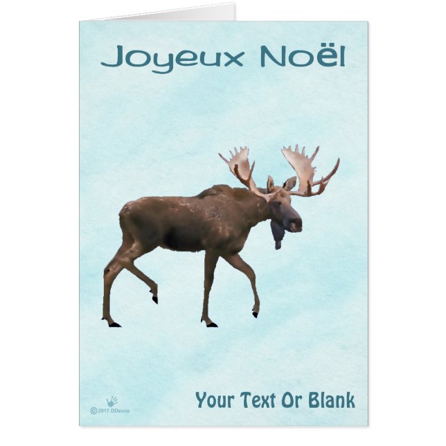 Joyeux Noё l - Oie rousse sur neige (Devant)