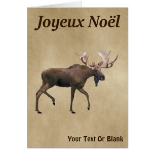 Joyeux Noё l - Oie rousse sur vieux papier